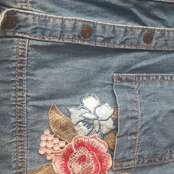 Women's New Look Denim Long Sleeves shirt Size US 8 or XS - Picture 3 of 12